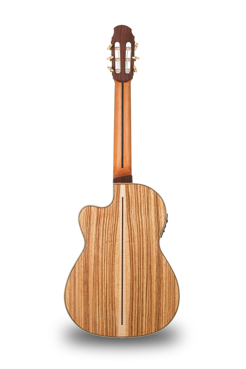 Guitarra Clasica Electrificada Artesanal modelo Isora. Abraham Luthier